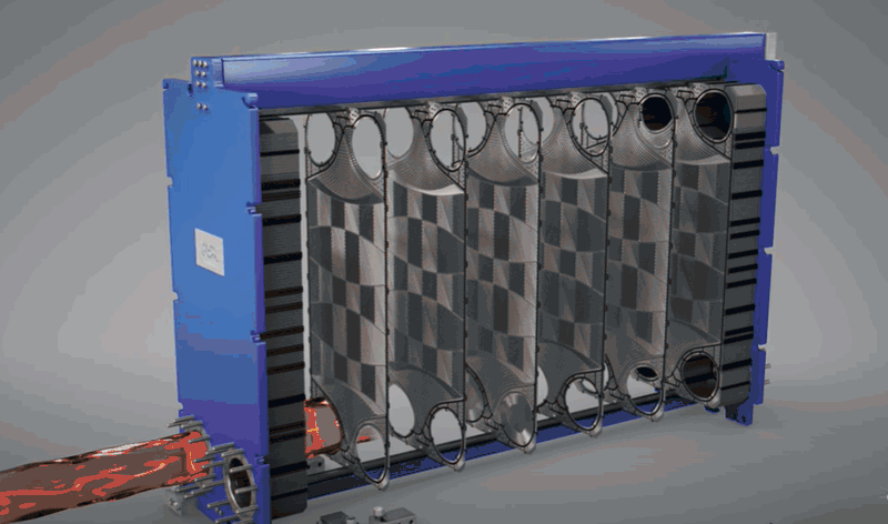 Двуходов уплътнен пластинчат топлообменник от Alfa Laval Двуходов уплътнен пластинчат топлообменник от Alfa Laval